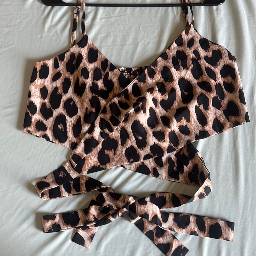Cheetah Print Tie Tank
